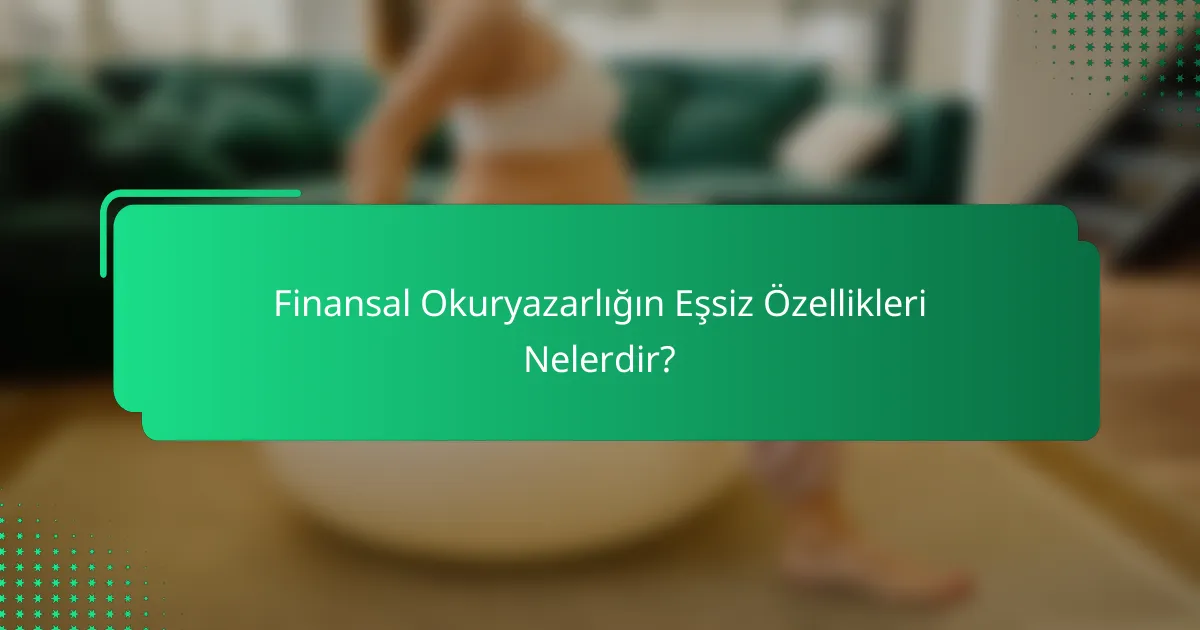 Finansal Okuryazarlığın Eşsiz Özellikleri Nelerdir?